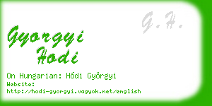 gyorgyi hodi business card